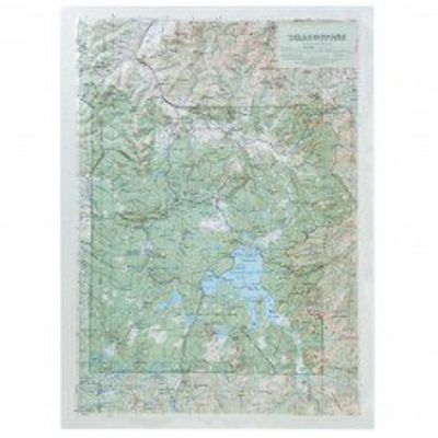 Yellowstone National Park Raised Relief Map