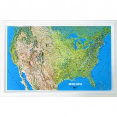 USA Raised Relief Map - Small