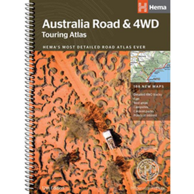 Australia Touring Road Atlas 4WD Hema Spiral Bound