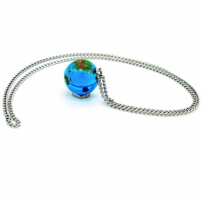 Earth Necklace Metal Chain Gift