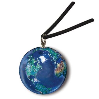 Earth Necklace Black Chord Gift