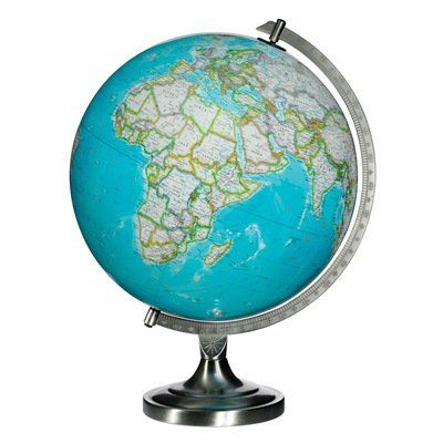 Bartlett Illuminated World Globe 12" 