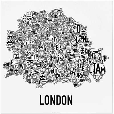 London Neighborhood Graphic by Ork