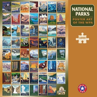 National Parks WPA Poster Puzzle l Ziga Media