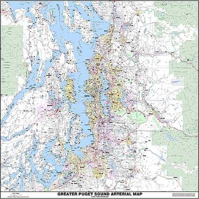 Map of Puget Sound | Arterial Wall Map