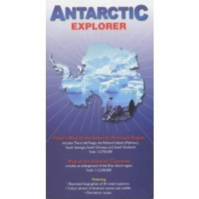 Antarctic Explorer Folded Guide and Information Map with Facts