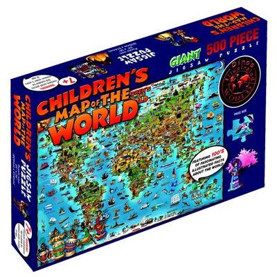 Children's World Map Jigsaw Puzzle by Hema