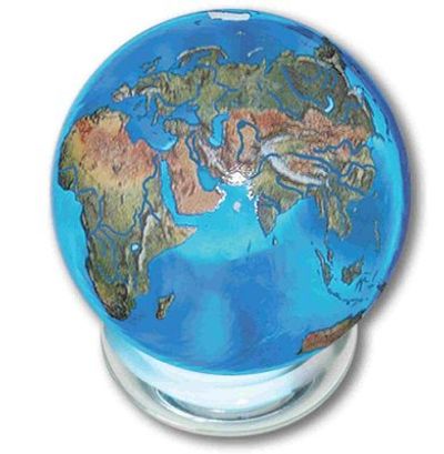 Earth Aqua Marble Globe