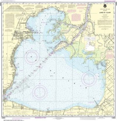 Nautical Chart 14850 Lake St. Clair