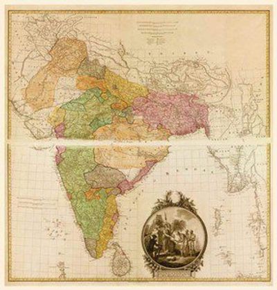 Antique Map of India 1782
