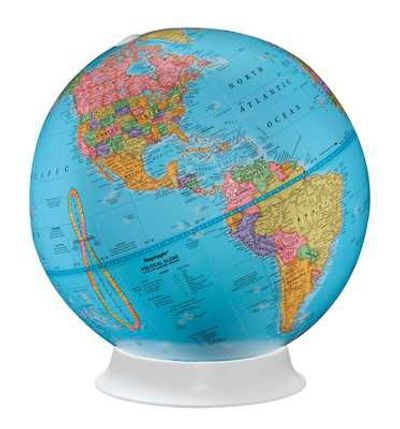 Apollo Childrens World Globe 9 Inch Diameter Free Standing with Plastic Base