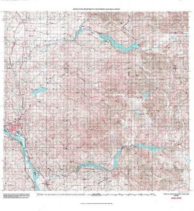 Mt St Helens USGS 1:100K Topographic Map