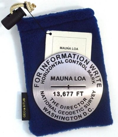Mauna Loa Benchmark Medallion