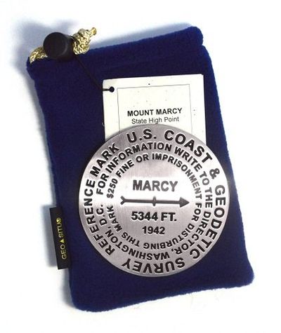 Mt Marcy Benchmark Survey Medallion