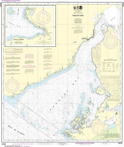 Nautical Chart 16761 Yakutat Bay NOAA
