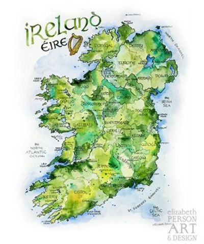 Ireland Watercolor by Elizabeth Person