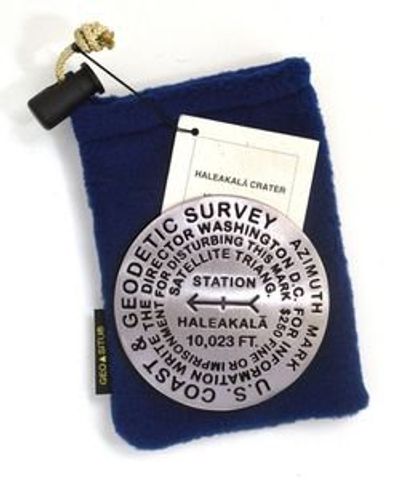 Haleakala Benchmark Suvey Medallion