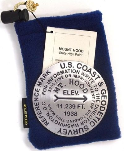 Mt Hood Benchmark Survey Medallion