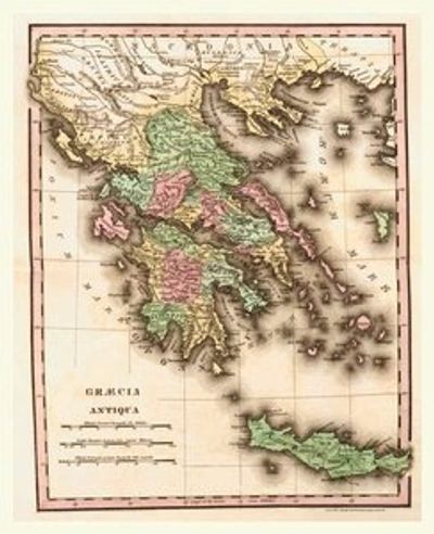 Antique Map of Greece 1826