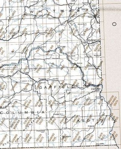 Pullman Washington Area Index Map for USGS 1 to 24K Scale Topographic Maps