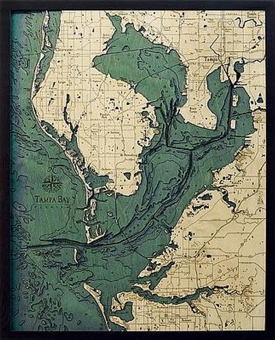 Tampa Bay, Florida Wood Chart