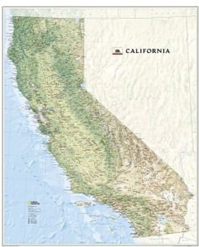 California Wall Map Poster National Geographic