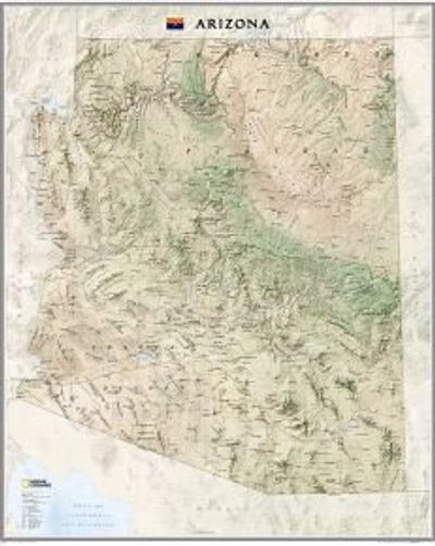 Arizona Wall Map National Geographic 