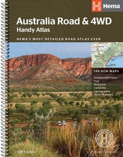 Australia Handy Road Atlas 4WD Hema Spiral Bound