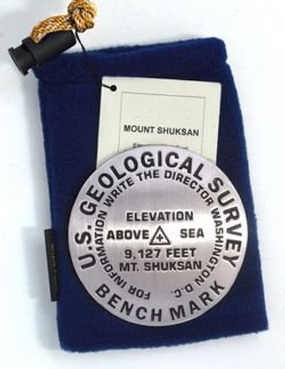 Mt Shuksan Benchmark Survey Medallion