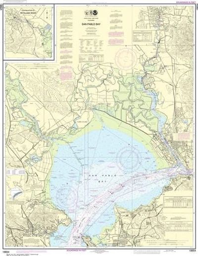 Nautical Chart 18654 San Pablo Bay NOAA