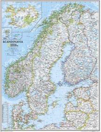 Scandinavia Map by National Geographic