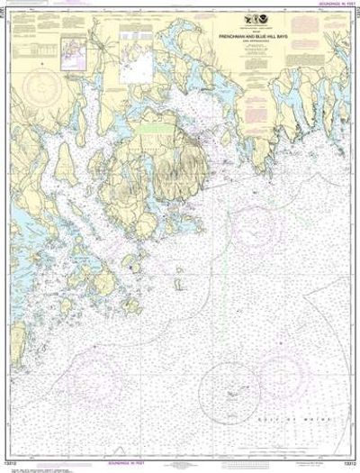 Nautical Chart 13312 Frenchman and Blue Hill Bays