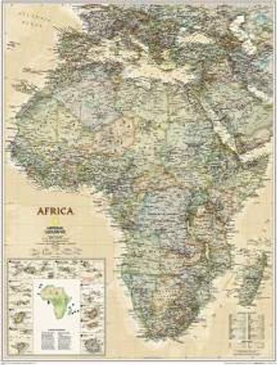 Africa Wall Map - Executive Series by National Geographic