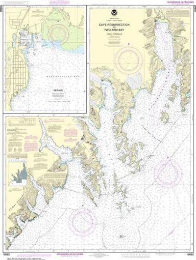 Nautical Chart 16682 - Cape Resurrection to Two Arm Bay; Seward