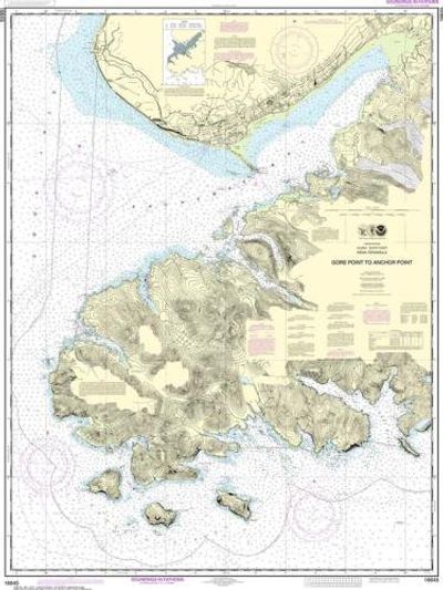 Nautical Chart 16645 Gore Point to Anchor Point NOAA