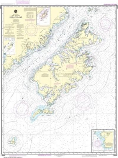 Nautical Chart 16580 Kodiak Island Alaska NOAA