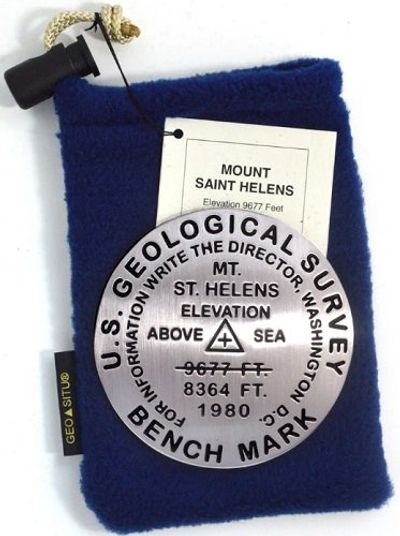 Mt. St. Helens Benchmark Medallion