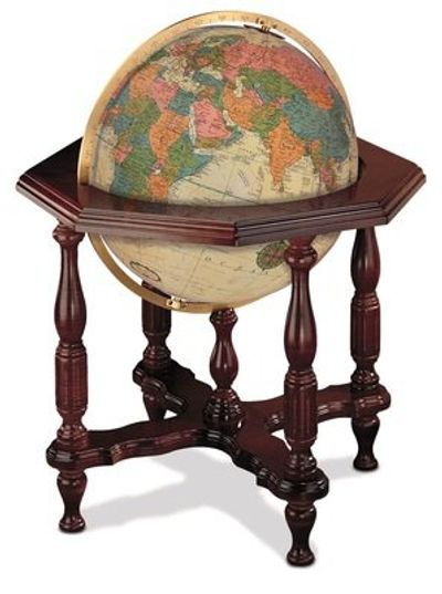Statesman Antique Globe 20 Inch Illuminated Floor Globe