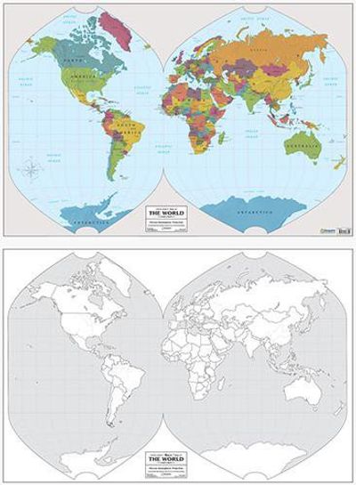 World Outline & Color Map l Geography Matters