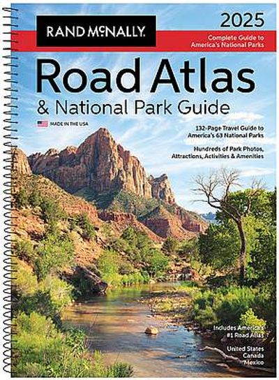 2025 United States Road Atlas and National Park Guide by Rand McNally - Cover