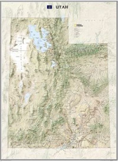 Utah Wall Map National Geographic Poster 