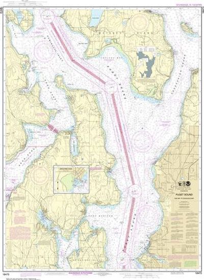 NOAA Nautical Chart 18473 Puget Sound Oak Bay to Shilshole Bay