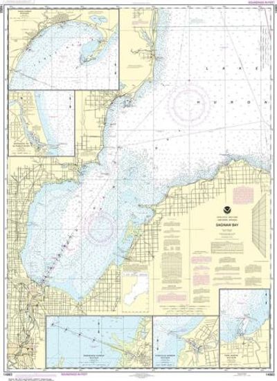 Nautical Chart 14863 Lake Huron Saginaw Bay NOAA