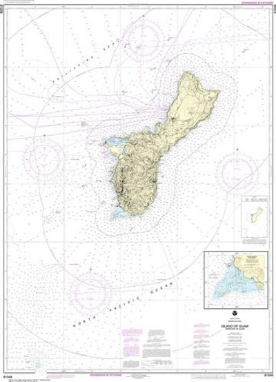 Nautical Chart 81048 Guam NOAA