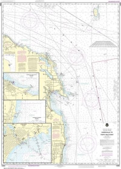 Nautical Chart 14864 Lake Huron Harrisville to Forty Mile Point NOAA