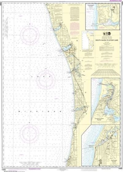 Nautical Chart 14906 Lake Michigan South Haven to Stony Lake NOAA