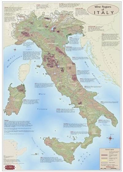 Italy Wine Region Map