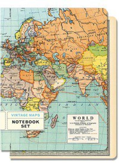 Vintage World Map Journals (2 Pack)
