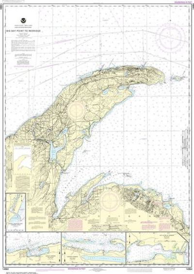 Nautical Chart 14964 Lake Superior Big Bay Pt to Redridge NOAA