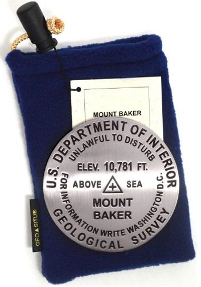 Mount Baker Benchmark Survey Medallion